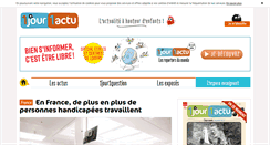 Desktop Screenshot of 1jour1actu.com
